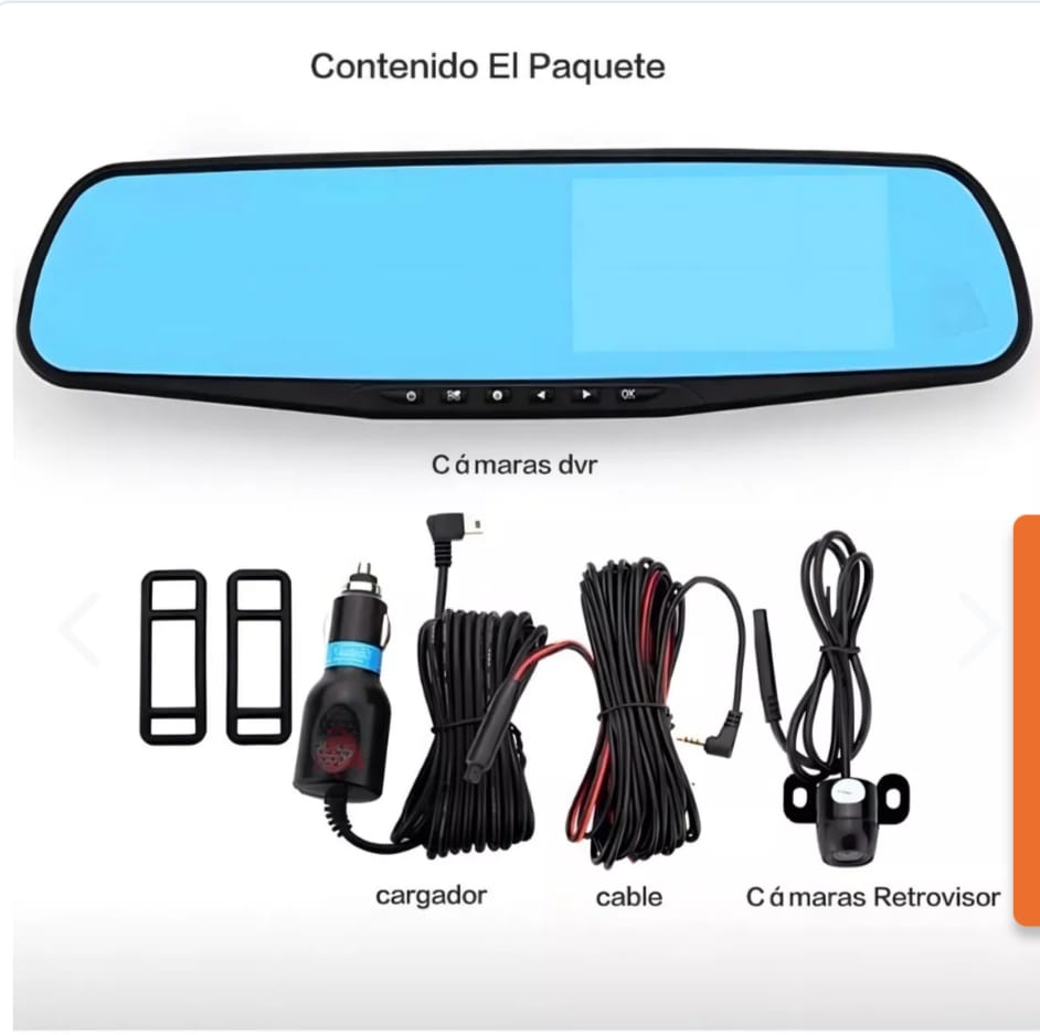 Cámara Espejo Retrovisor Con Pantalla