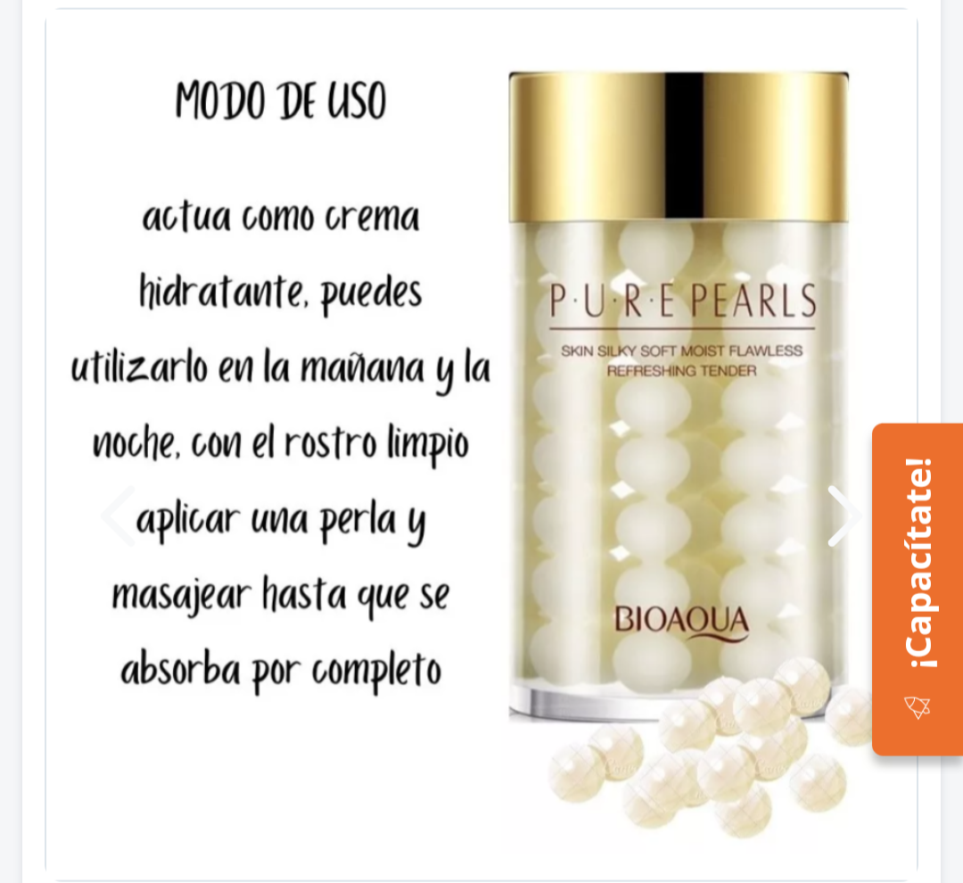 Crema Loción Perlas Humectante