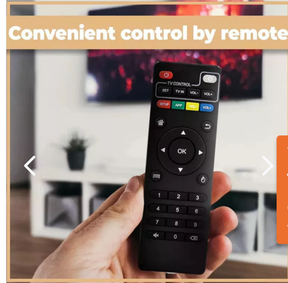 Decodificador TV Box 4K Android Smart TV
