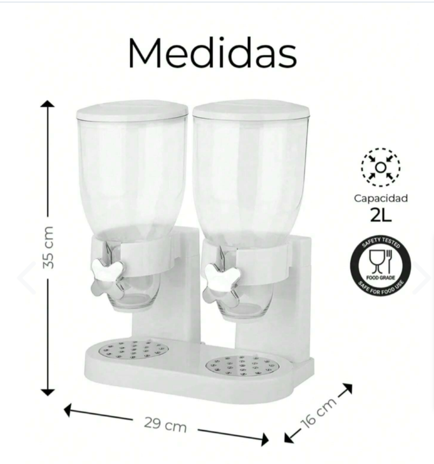 Dispensador Doble de Cereales