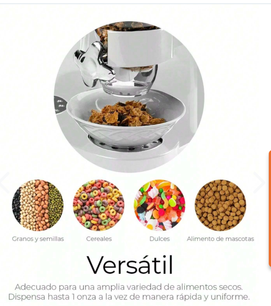 Dispensador Doble de Cereales